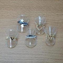 PVC リング（指輪）スタンド 5枚セット