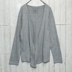 イマージュ　長袖カーディガン　グレー【M】　レディース