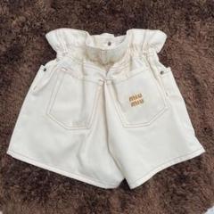 MIU MIU - MIUMIU ミュウミュウ デニムショートパンツ デニム