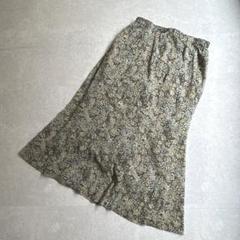 SOFRIEZE【日本製】小花柄 フレアマーメード ロングスカート〔L〕上品