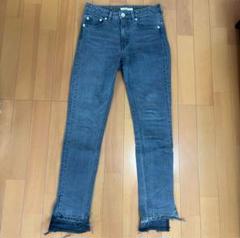 美品 CINOH チノ デニム ジーンズ ダメージ ブラックデニム