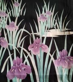 美品★浴衣★花古今★Mサイズ★菖蒲と燕★ポリエステル★高島屋 美品☆浴衣☆花古今☆Mサイズ☆菖蒲と燕☆ポリエステル☆高島屋