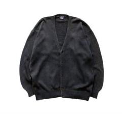 old gap デカタグ　フェード　ブラック　カーディガン old gap デカタグフェードブラックカーディガン