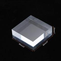 アクリル ディスプレイスタンド 80 mm x 80 mm x 25 mm