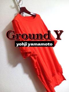 Ground Y 日本製　ロングスリットカットソー