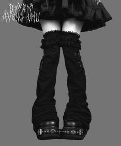 DimMoire ディムモアール AVENCHUMU レッグウォーマー 黒 - メルカリ