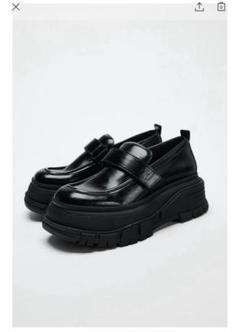 ZARA プラットフォームローファー 37 完売品 ZARA プラットフォームローファー - メルカリ