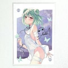 潤羽るしあ 活動一周年記念 直筆サイン入りポストカード