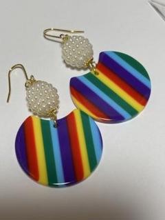 ハンドメイド　ピアス　No.185