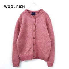 WOOLRICHウールリッチ バーズアイ ウール ニットカーディガン S578b WOOLRICHウールリッチ バーズアイ ウール ニットカーディガン