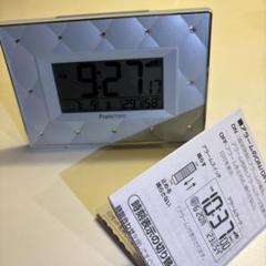 フランフラン　リズム　電波　目覚まし時計　極美品　置時計　ライト　8RZ167 楽天市場】リズム 公式 | 電波 目覚まし 時計 デジタル 置き時計