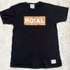 【最終値下げ】ROIAL メンズ　ロゴTシャツ　ボタニカル　黒　L