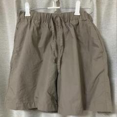 無印良品　洗いざらしブロードショートパンツ　ベージュ　S