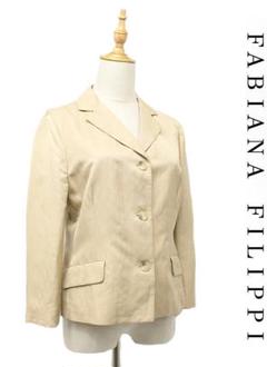 HGC-E379/美品 FABIANA FILIPPI ジャケット 薄手 リネン