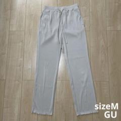 GU リブスリムストレートパンツ サイズM