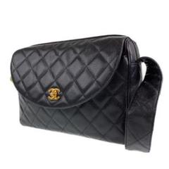 CHANEL ヴィンテージ ココマーク レザー ショルダーバッグ 100382