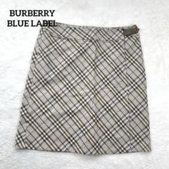 【BURBERRY】BLUE LABEL チェック タイトスカート BURBERRY BLUE LABEL バーバリー タイトスカート ノバチェック
