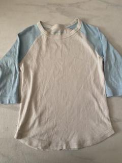 【美品】missha&puff 5y ラグランスリーブTシャツ