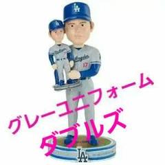 【限定379体】大谷翔平・ボブルヘッド ダブルズ・ビジター(グレー)ユニフォーム