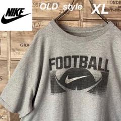 激レアNIKEナイキFOOTBALLでかロゴTEE
