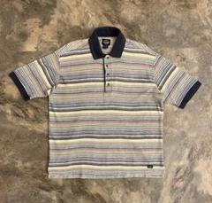 90s DOCKERS ドッカーズ マルチボーダー ポロシャツ M