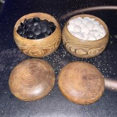 囲碁の石 黒白セット 木製容器付き 囲碁の石 黒白セット 木製容器付き - メルカリ