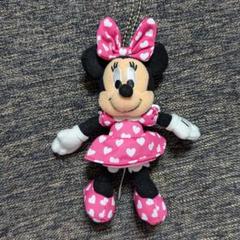 希少 入手困難 ぬいぐるみ　キーホルダー　マスコット ミニーちゃん　ハート柄 ミニー ハート ぬいぐるみキーホルダー マスコット ミニーちゃん