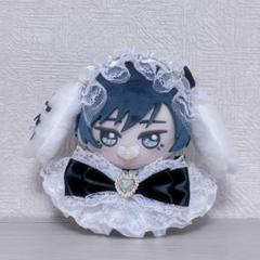 たれうさみみ ヘッドドレス サテンレース ブラック ちびぐるみ ぬい服