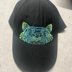 KENZO 虎刺繍 ブラックキャップ Uサイズ
