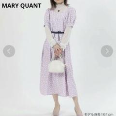 608 マリークワント　カメリヤ柄　ミニワンピース　総柄　花柄　カメリヤボタン 608 マリークワント カメリヤ柄 ミニワンピース 総柄 花柄