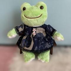 かえるのピクルス服　ビンドール 半袖ワンピース　一点限り
