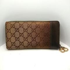 GUCCI グッチ 長財布 GG柄 ラウンドファスナー グラデーション