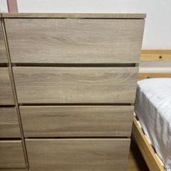 ウッドチェスト　木目調　洋服収納　タンス