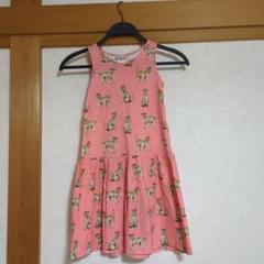 チーター柄 ノースリーブワンピース ピンク　H&M　美品