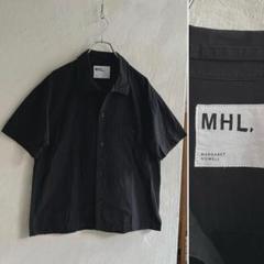 マーガレットハウエル MHL. 23SS コットンリネン オープンカラー　M 23SS MHL. コットンリネン オープンカラーシャツ マーガレット
