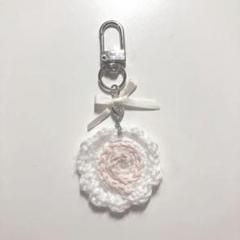 なると　かぎ針編み　キーホルダー