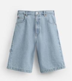 ★ドイツ発*ZARA*オーバーサイズダブルニーデニムショーツ/UL★ 美品Zara オーバーサイズフィットデニムバミューダ - メルカリ