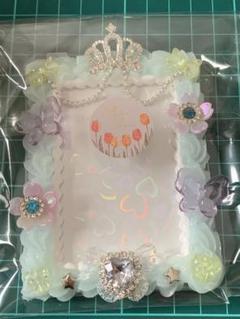 ホイップデコトレカケース　くすみブルー①