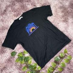 【MK KLEIN+】半袖Tシャツ　M相当　ブラック　プリント　カジュアル
