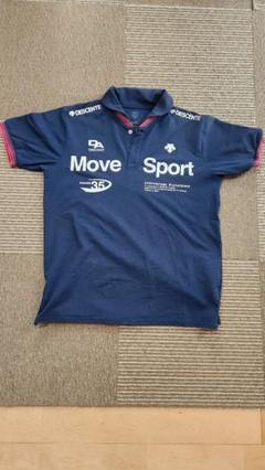 DESCENTE Move Sport ポロシャツ Lサイズ ネイビー