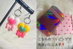 魔法少女　ステッキ イヤリング ピアス 金属アレルギー対応