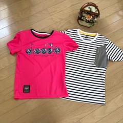 スポーツドライ　テニス　Tシャツ　セット　M　ピンク　ボーダー