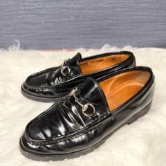 グッチ ホースビットローファー genegumソール モカシン 金具 6B 23