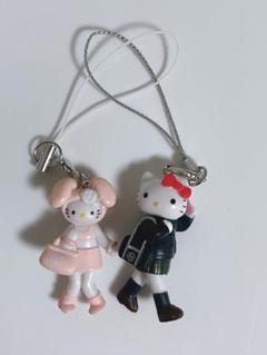 キティストラップ 制服 ハローキティ ぬいぐるみ キーホルダー マスコット サンリオ