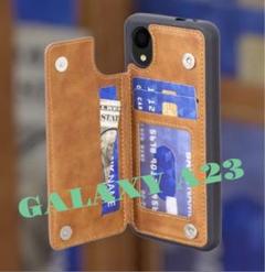 Galaxy A23 5G SC-56Cケースカバー 高級PUレザーカバー