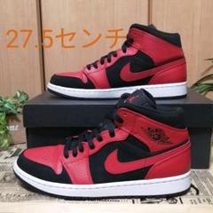 NIKE AIR JORDAN 1 MID BLACK/GYM RED
