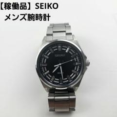稼働品】SEIKOクオーツ セイコー デイト 6n52-00g0 メンズ腕時計