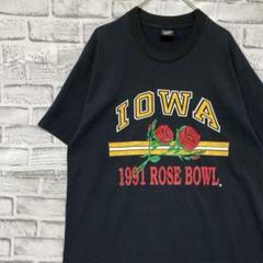 USA製90sヴィンテージTシャツ！シングルステッチ　ブラック半袖古着XL73