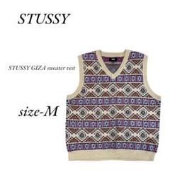 STUSSY GIZA sweater vest 【値下げも可能】 Lサイズ Stussy Giza sweater vest ステューシー ベスト - メルカリ