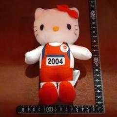 非売品☆ハローキティ☆オリンピック☆2004☆ぬいぐるみ☆レッド
